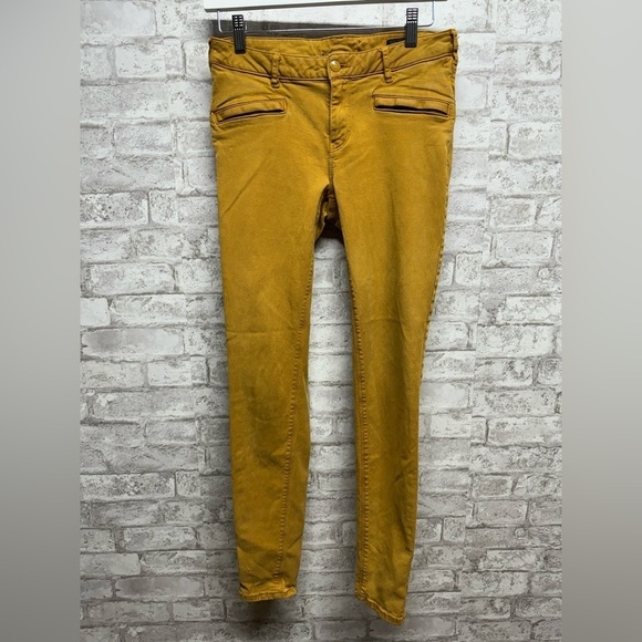 Maison Scotch La Bohemienne Mid-Rise‎ Skinny Mustard Jeans Women’s 28/32 - Picture 1 of 9
